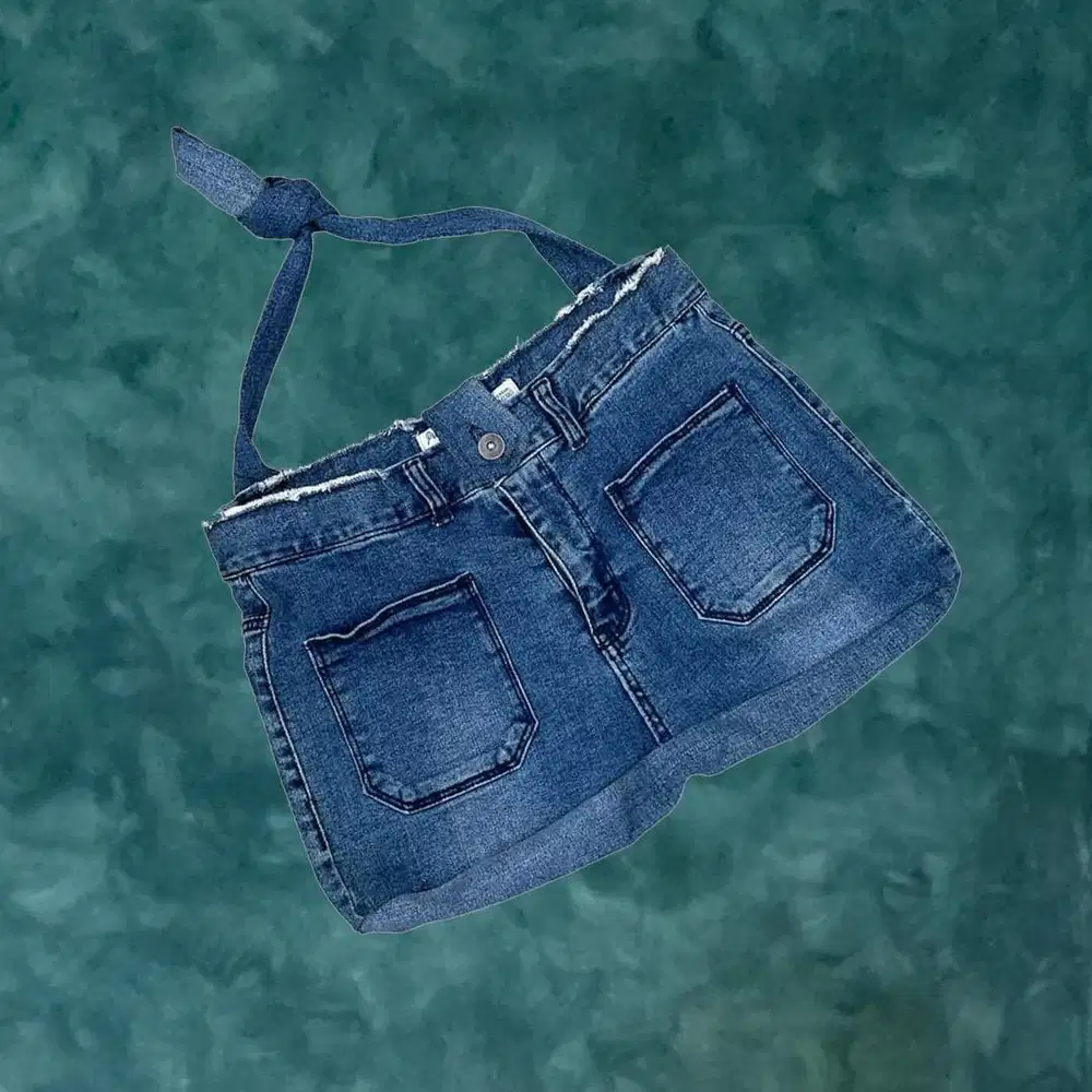 Tote Bag Jeans, Tote Bag Denim, Tote Bag Custom, Tote Bag Unisex, Blue