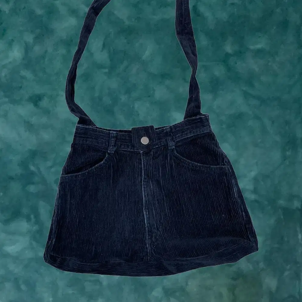Totebag Corduroy, Tote Bag Custom, Totebag Unisex, Tas Selempang Hitam