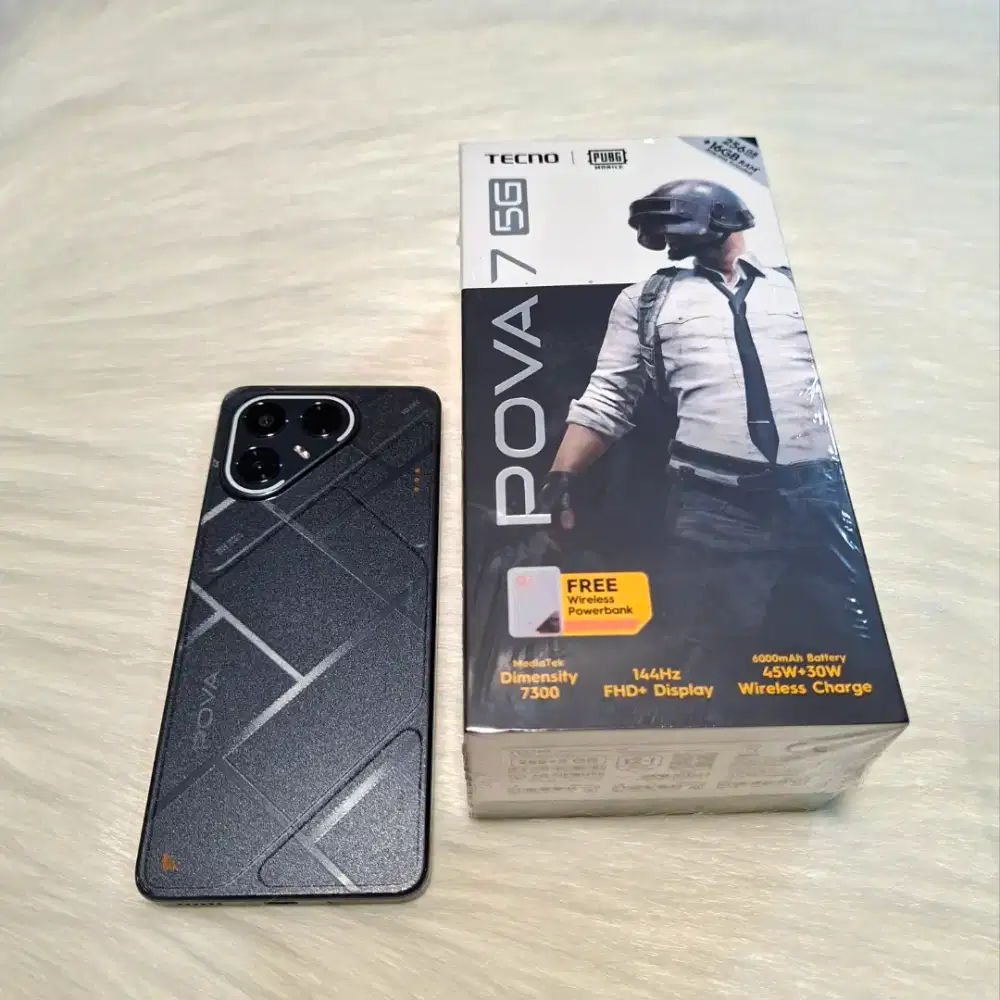 Tecno Pova 7 5G 8/256 Gb Murah Fullset Resmi Garansi Panjang