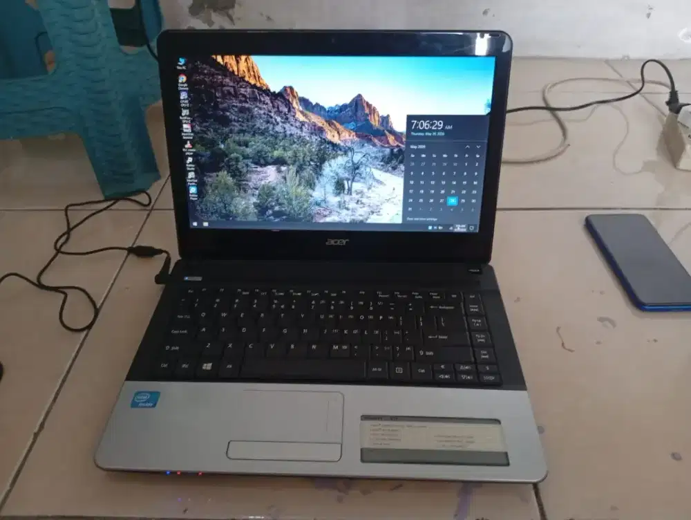 Acer e1 431 320gb, ram 2gb, 14 inch