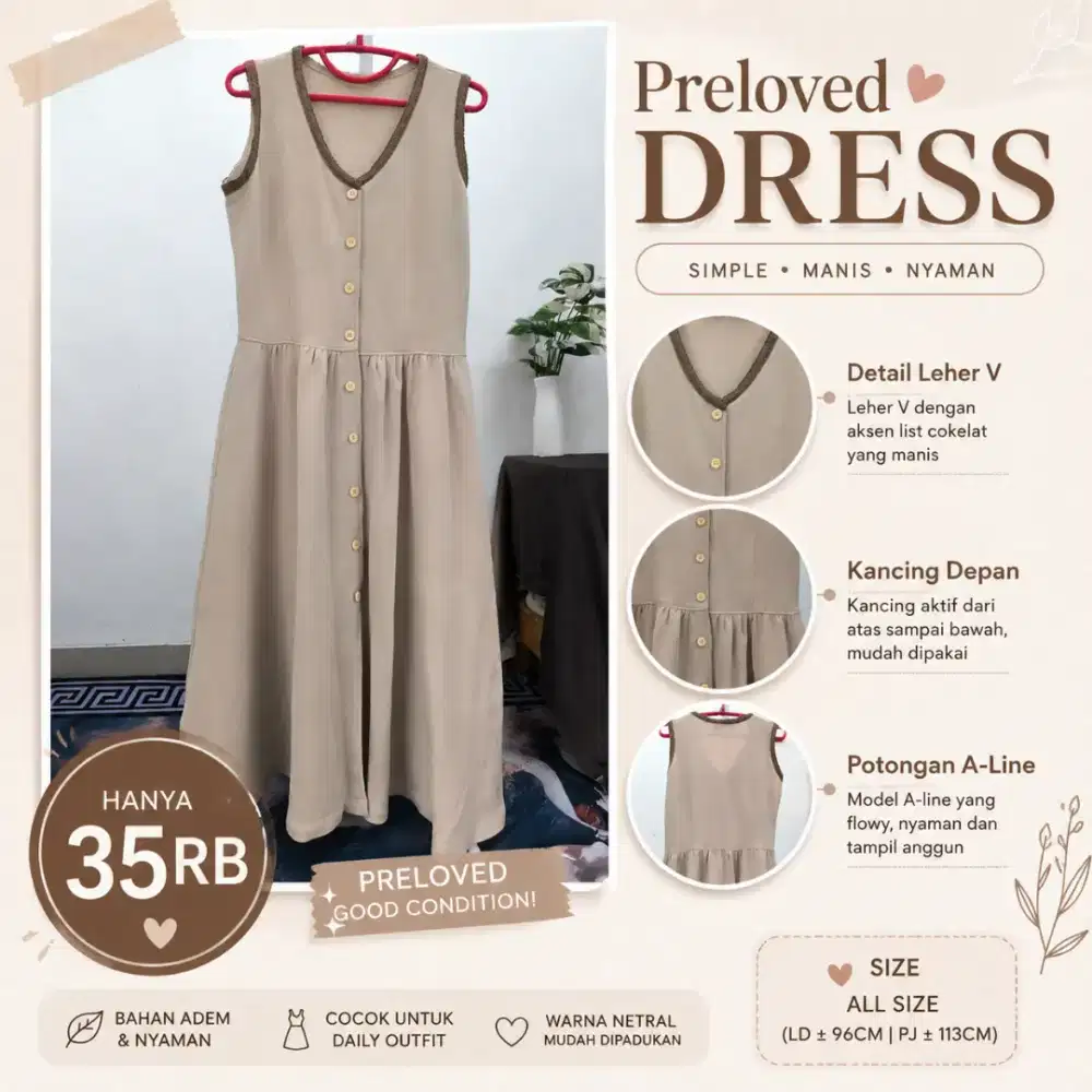 PRELOVED DRESS WANITA