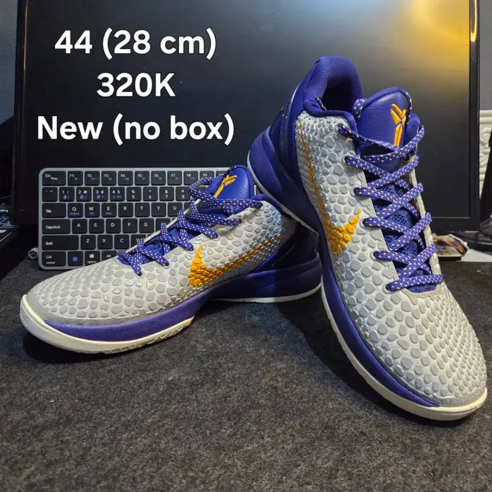 Dijual sepatu basket volly badminton kobe 6 VTM New