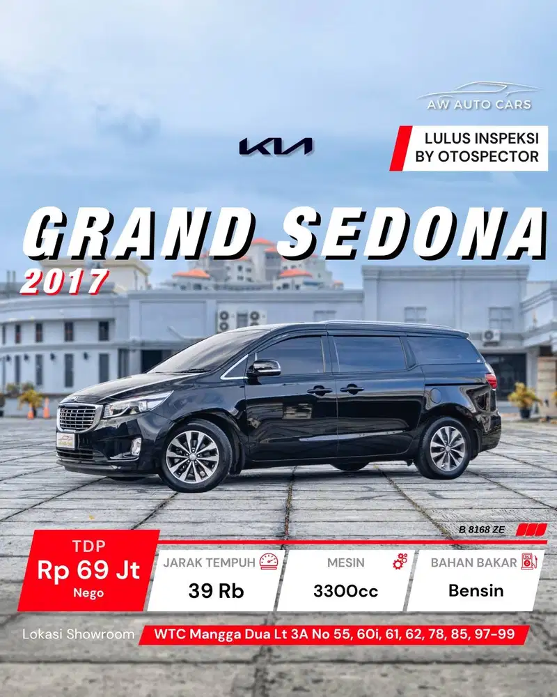 KM 39rb [ Low KM ] Kia Sedona Ultimate 3.3 2017 No Diesel 2016