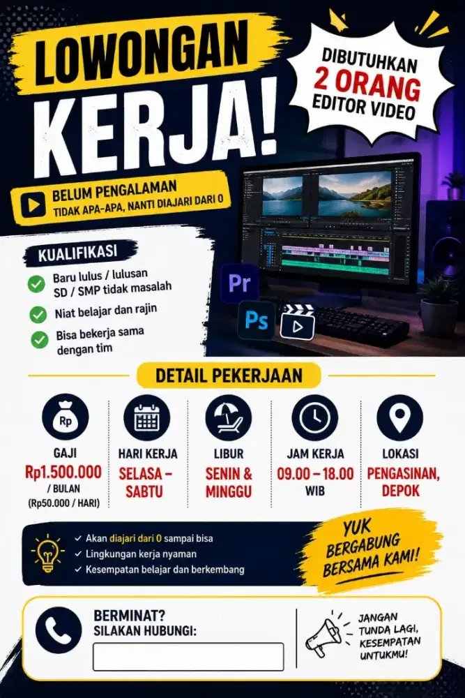 Lowongan Editor