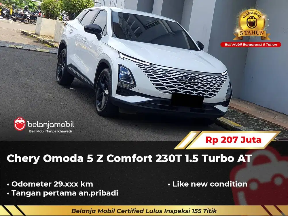 [ GARANSI 5TH ] Chery Omoda 5 Z Comfort 230T 1.5 Turbo AT 2023/2024