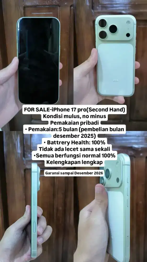 DIJUAL IPHONE 17 PRO(Second Hand)