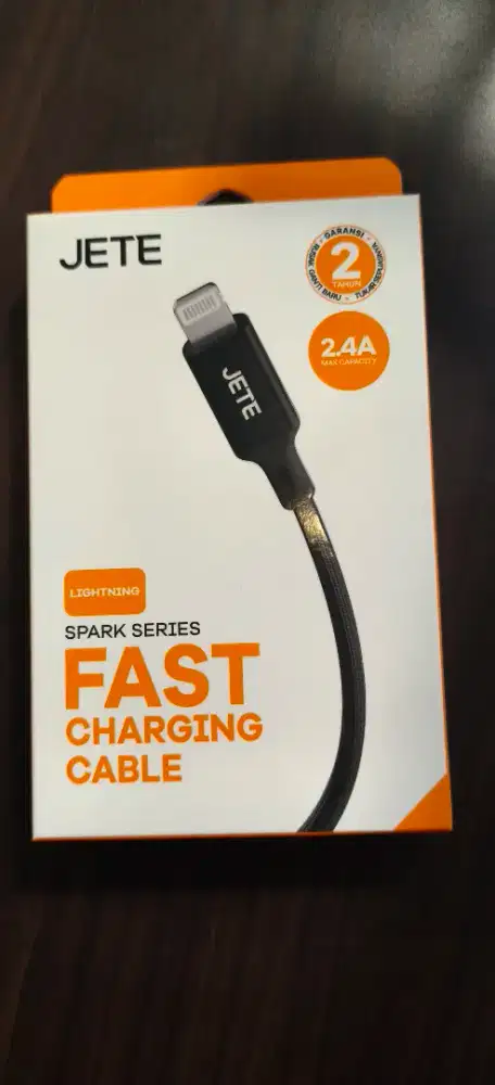 Kabel Data Fast Charging USB Lightning JETE SPARK 2.4A