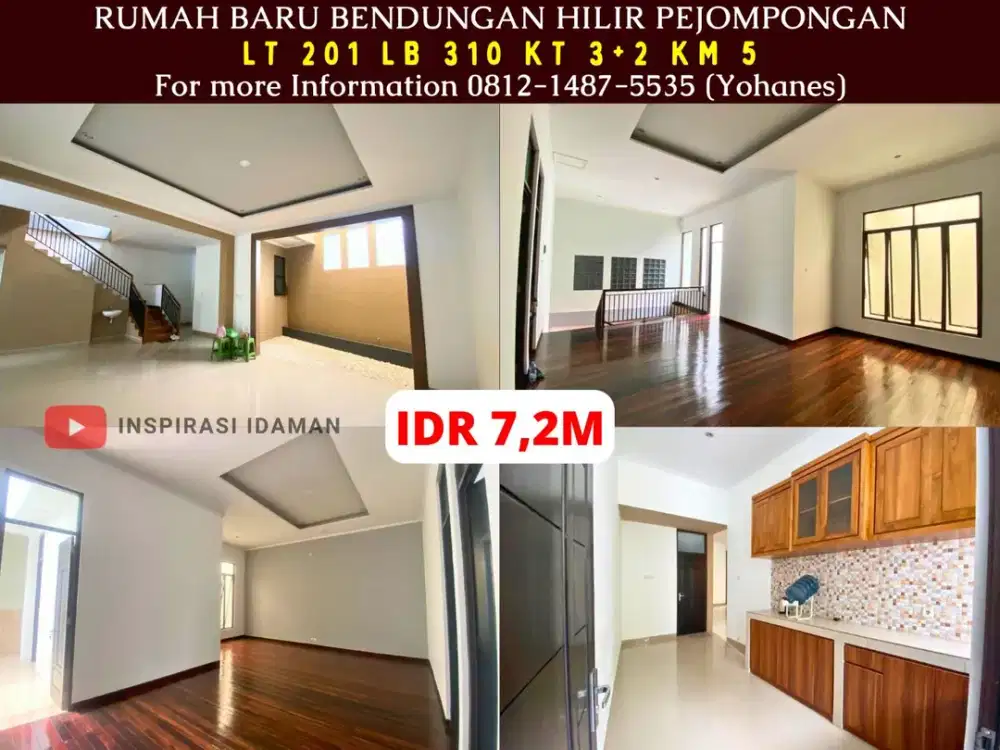 Rumah Baru 201mtr Bendungan Hilir Pejompongan