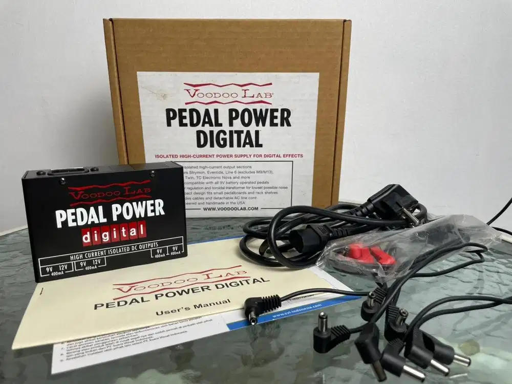 Power Supply Efek Gitar Voodoo Lab Pedal Power Ditigal Made in USA