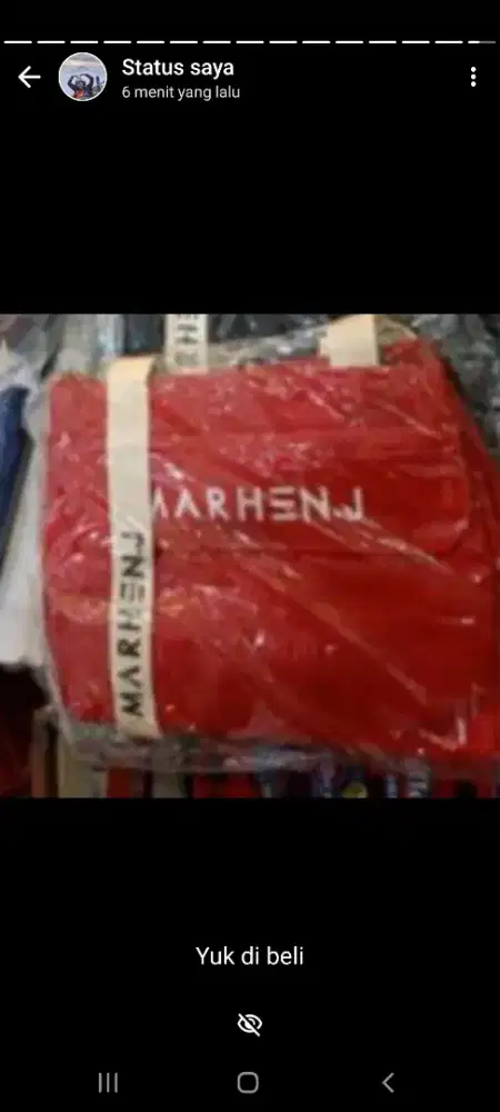 Tas marhen warna merah