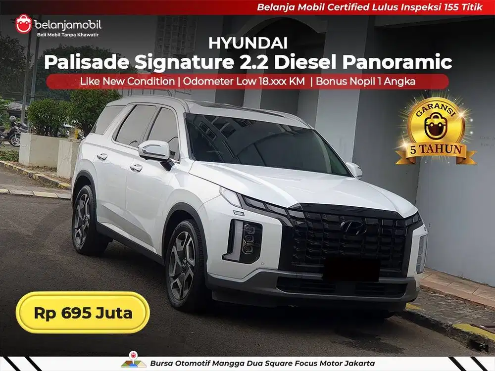 [ LOW KM 18RB ] Hyundai Palisade Signature 2.2 Panoramic AT 2023/2024