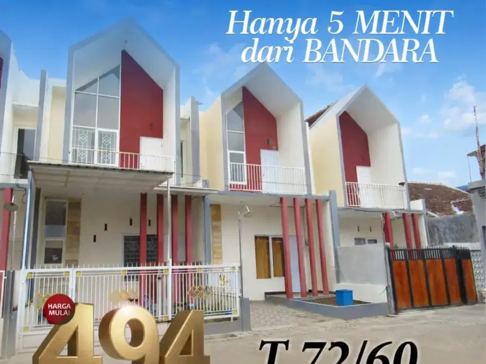 Rumah Strategis 2 Lantai Dekat Bandara Malang
