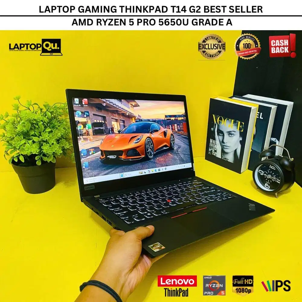 THINKPAD T14 G2 AMD RYZEN 5 PRO 5650U RAM 16GB/SSD 256GB/GRADE A