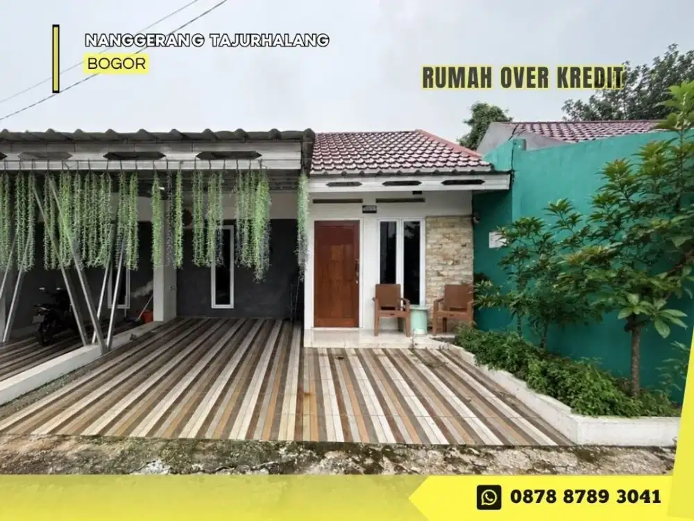 Rumah Over Kredit LT83 dkt Stasiun KA di Nanggerang Tajurhalang Bogor