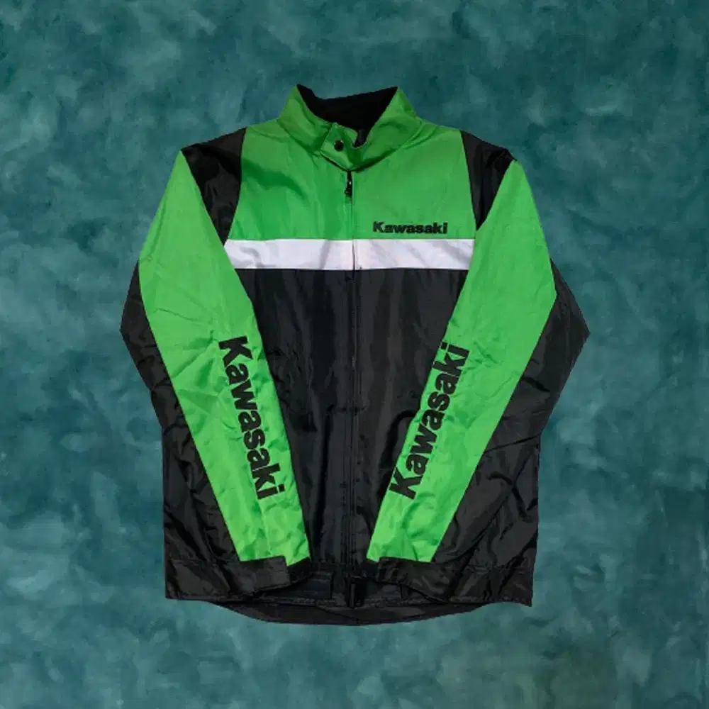 Jaket Motor Touring Kawasaki Ninja Pria Original Dealer Windproof