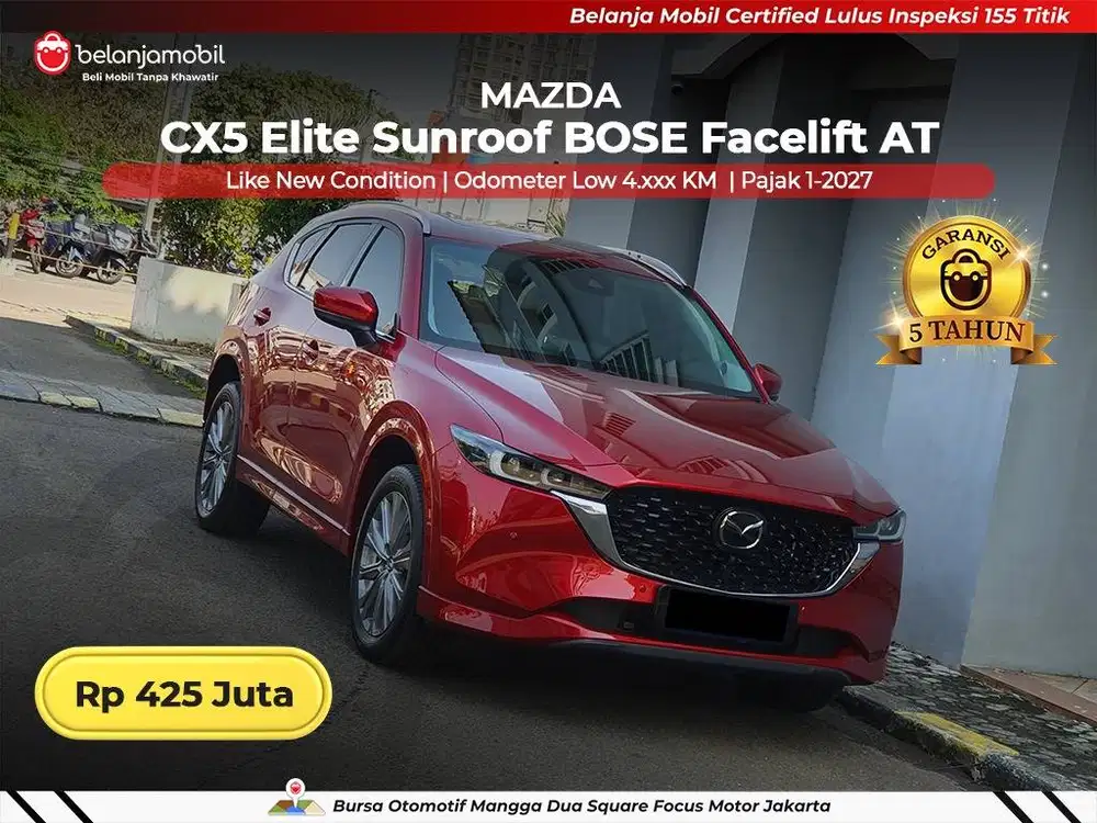 [LOW KM 4RB] Mazda CX5 CX 5 CX-5 Elite Sunroof BOSE Facelift 2024/2026