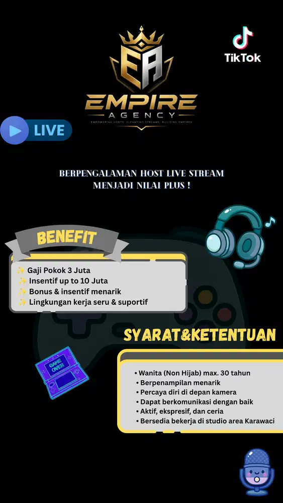 HOST LIVE STREAM GAME