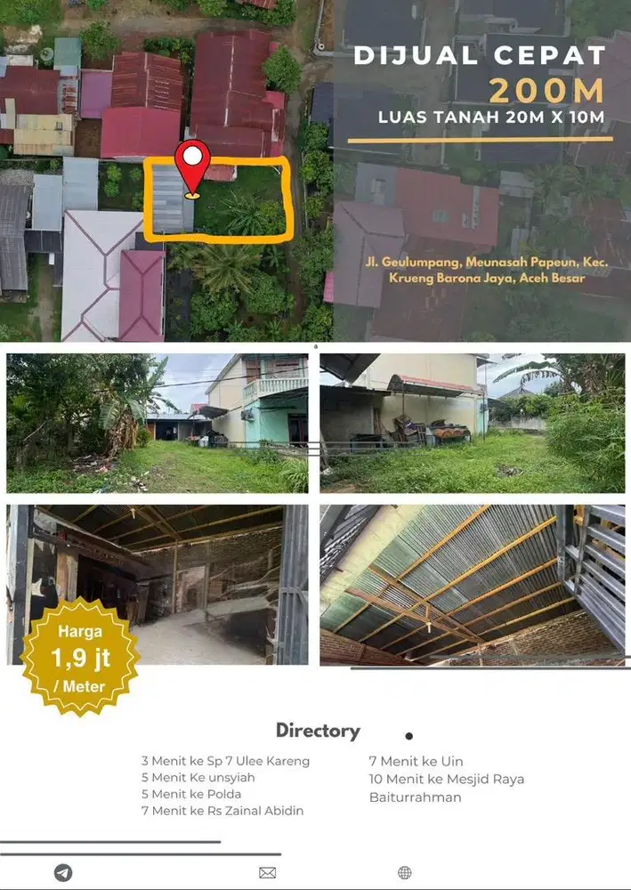 Dijual Tanah 200m