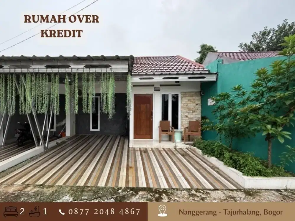 Rumah Take Over 83JT di Tajurhalang Bogor dkt Stasiun KA Bojonggede