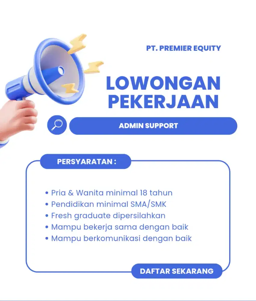 LOWONGAN PEKERJAAN 2026