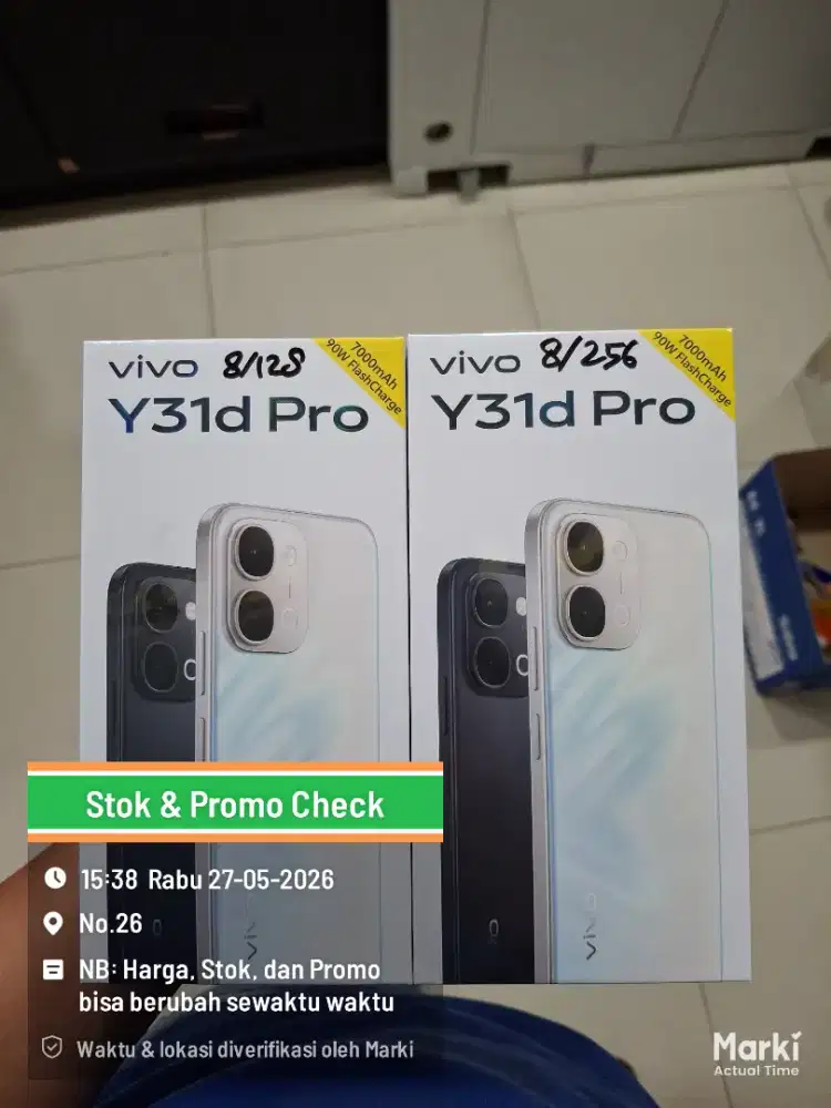 NEW VIVO Y31D PRO SERIES. SEGEL GARANSI RESMO. PROMO CASHBACK 300RB