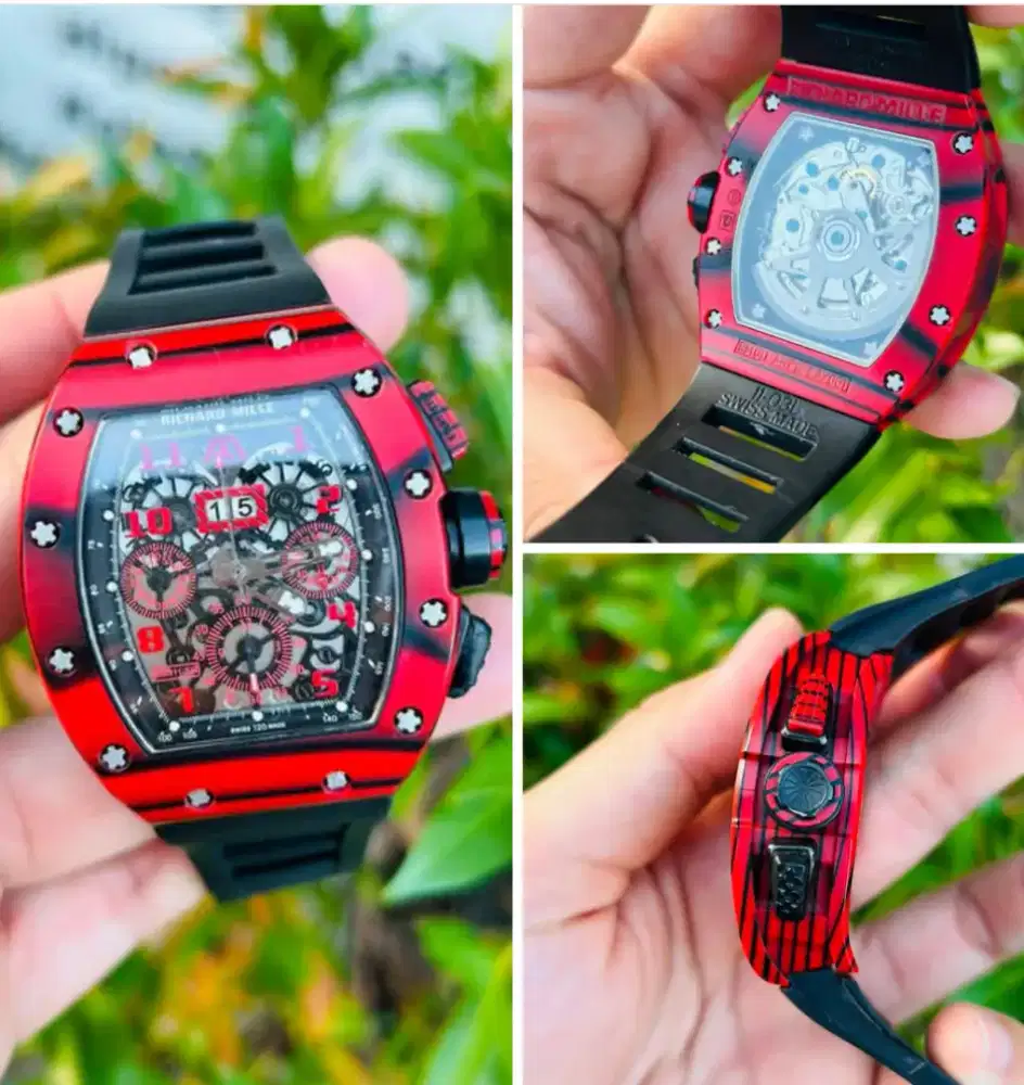 Jam.pria RM mesin swiss carbon