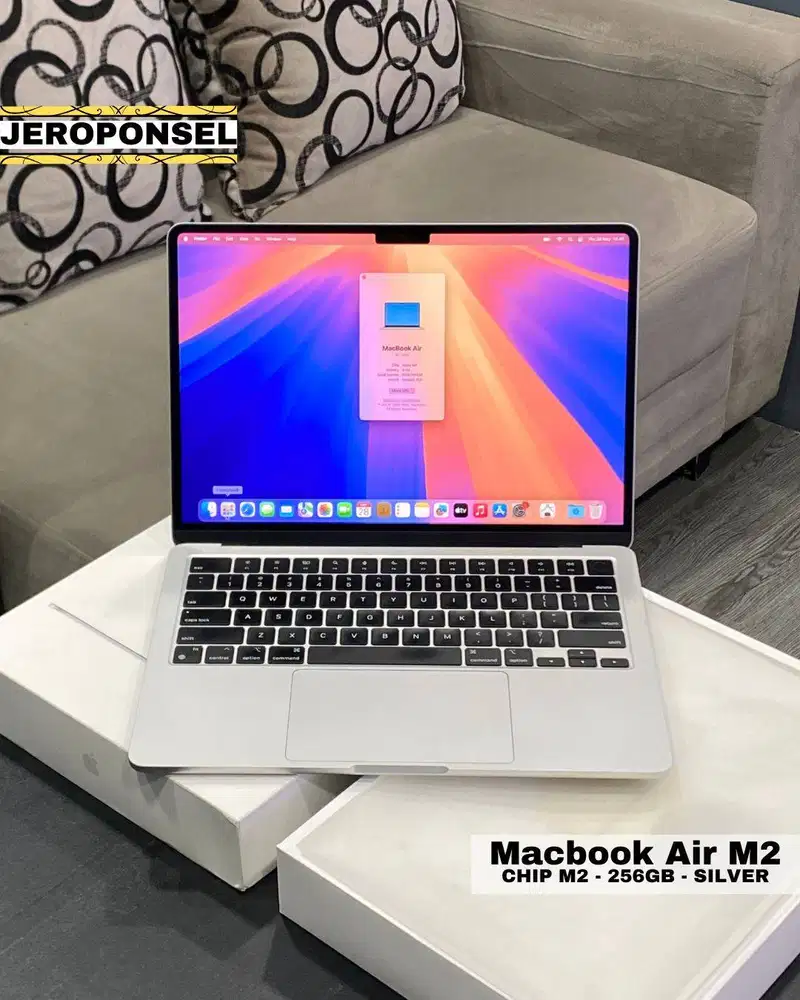 MACBOOK AIR M2 8/256GB LIKE A NEW BH 88% CC 341 FULL ORIGINAL