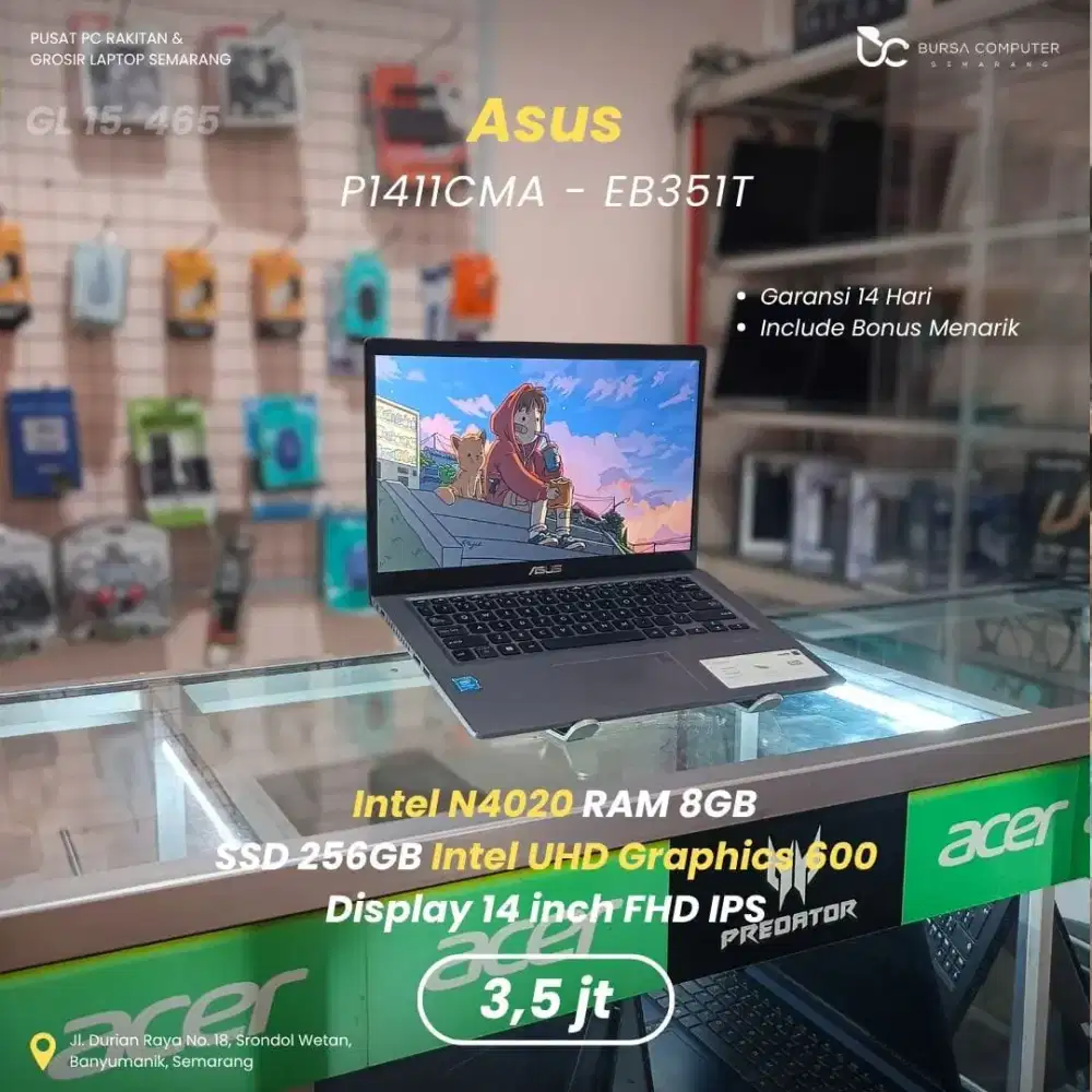 ASUS Expertbook P1411CMA | Intel N4020 8GB 256GB