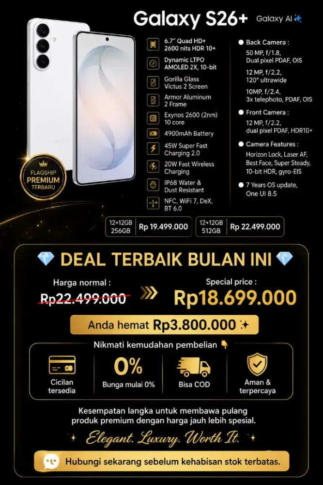 S26Plus Special price 512 stok terbatas
