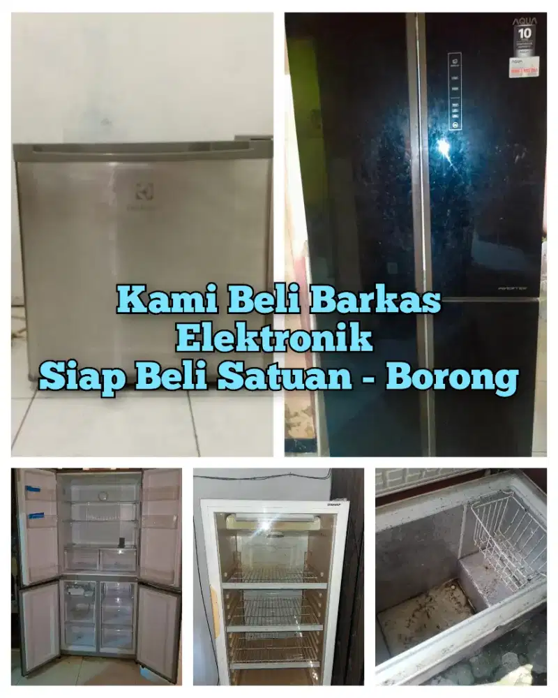 Terima Terus Barkas Kulkas, Freezer, Showcase sekon dan Elektronik