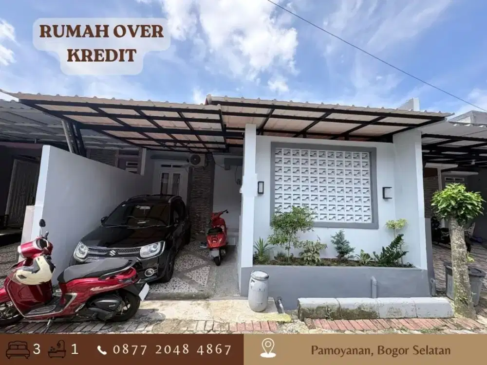 Jual Rumah Over Kredit LT90 169JT dkt Tol di Pamoyanan Bogor Selatan