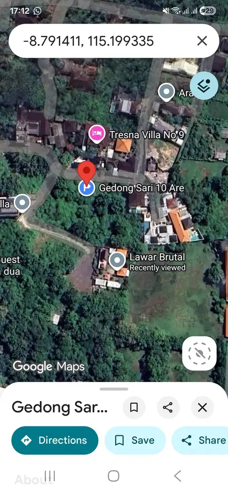Tanah gedong sari,nusa dua,bali