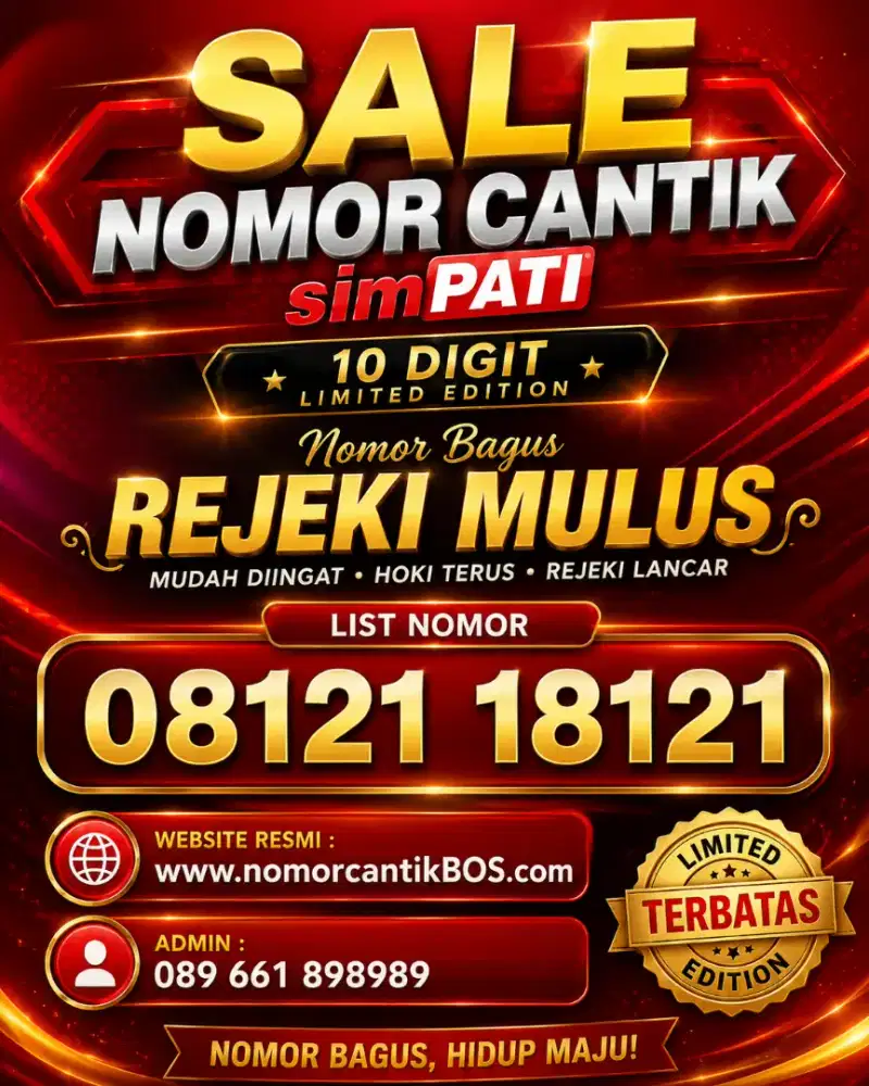 Nomor cantik simPATI 10 DIGIT 4 VARIAN ANGKA