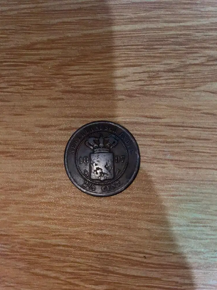 Koin jadul nederlands 2 1/2 cent 1897