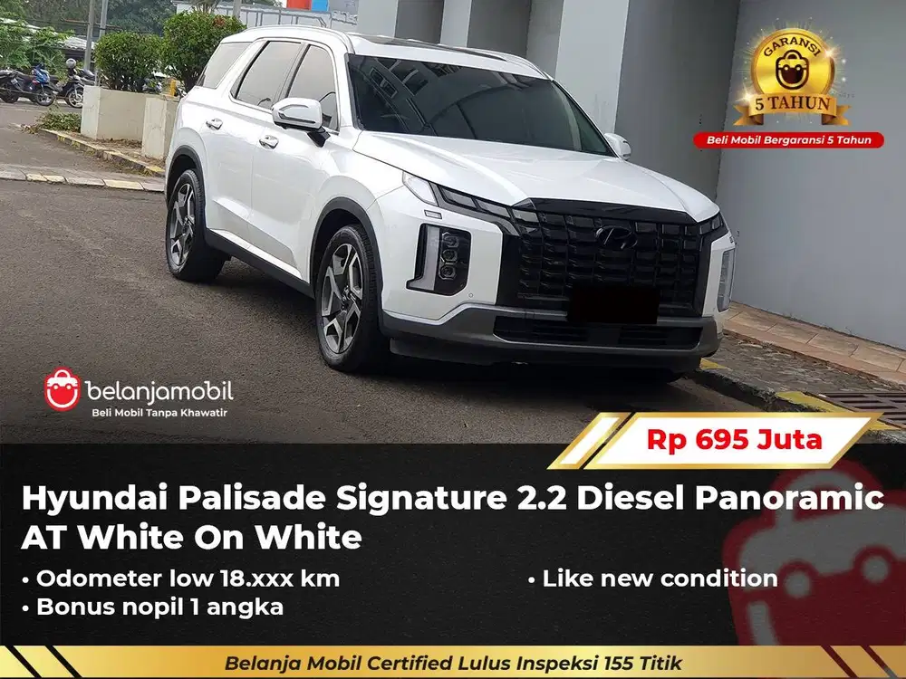 [ LOW KM 18RB ] Hyundai Palisade Signature 2.2 Panoramic AT 2023/2024