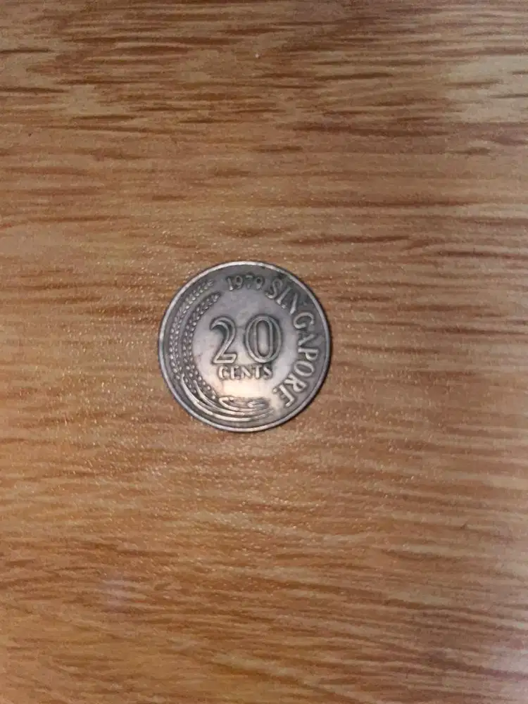Koin 20 cent singapore 1979