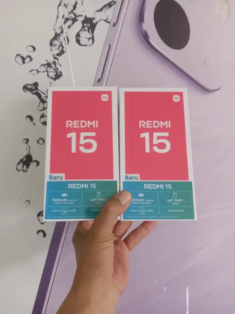 [ Fast respon WA ] Xiaomi Redmi 15 NFC 8+8/128 Garansi resmi 15bln