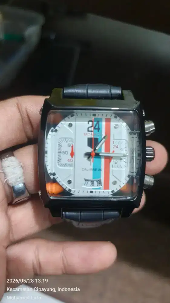 Jam tangan tag heuer monaco kondisi 99% gress