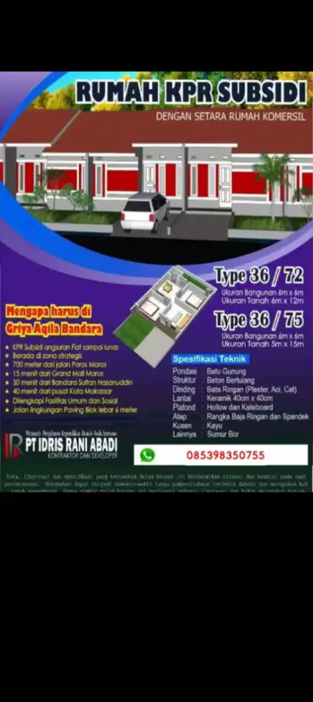 RUMAH SUBSIDI DI KOTA MAKASSAR