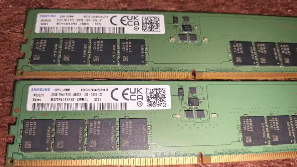 RAM 32GB DDR5 5600MHz PC5-5600B (1x32GB) ORIGINAL SAMSUNG MEMORY PC