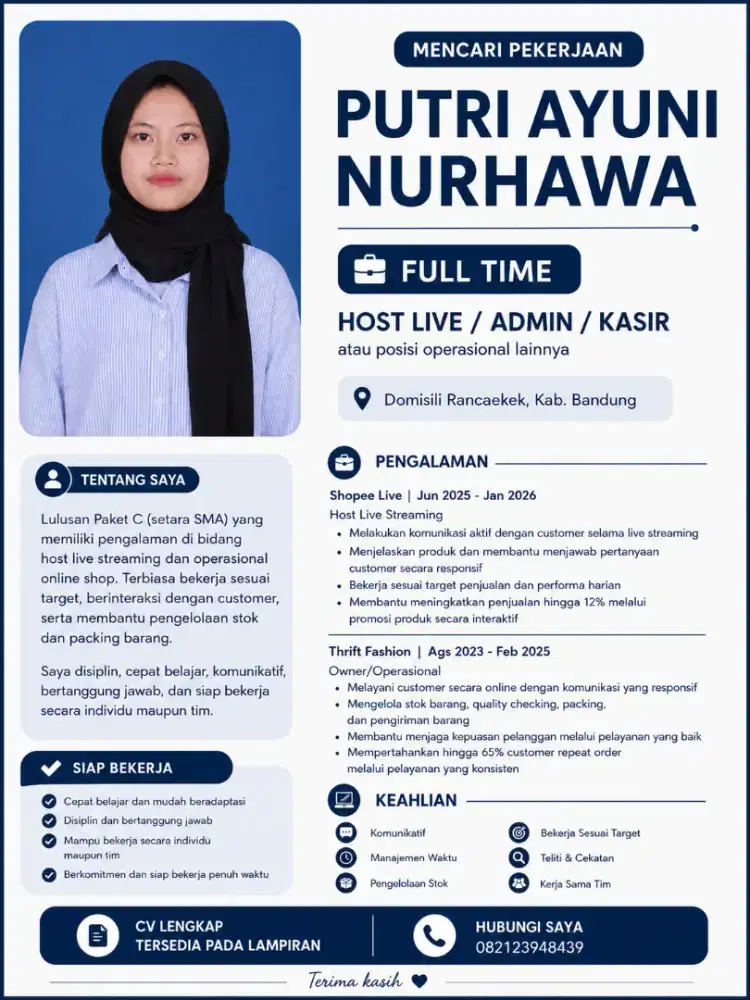 Mencari Pekerjaan Full Time Domisili Rancaekek