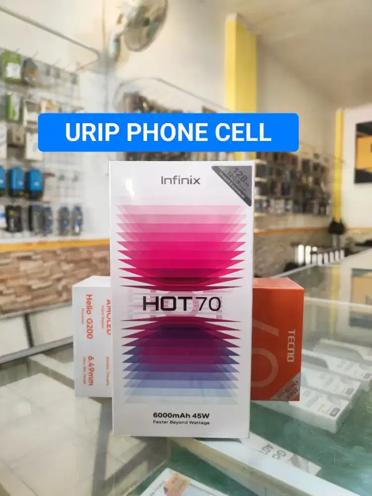 INFINIX HOT 70 6/128 promo,+bonus cash & credit garansi Resmi