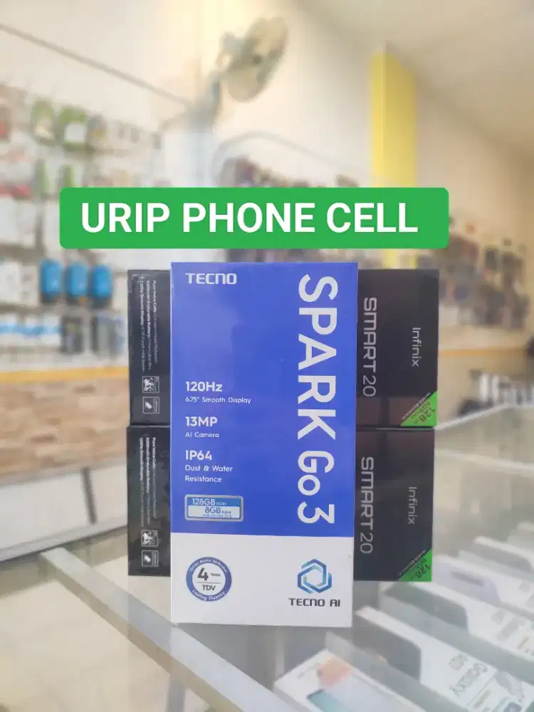 TECNO SPARK Go 3 4/128 promo+bonus cash & credit garansi Resmi