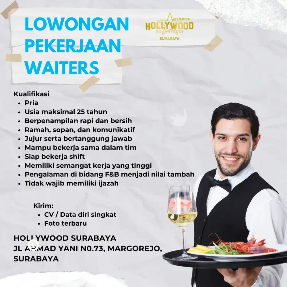 Dicari Waiters Segera