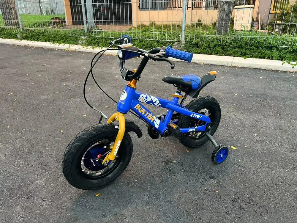 DIJUAL RUGI SEPEDA ANAK BARU GRESS BMX 12 BAN 3.0 HUNTER SUPERX