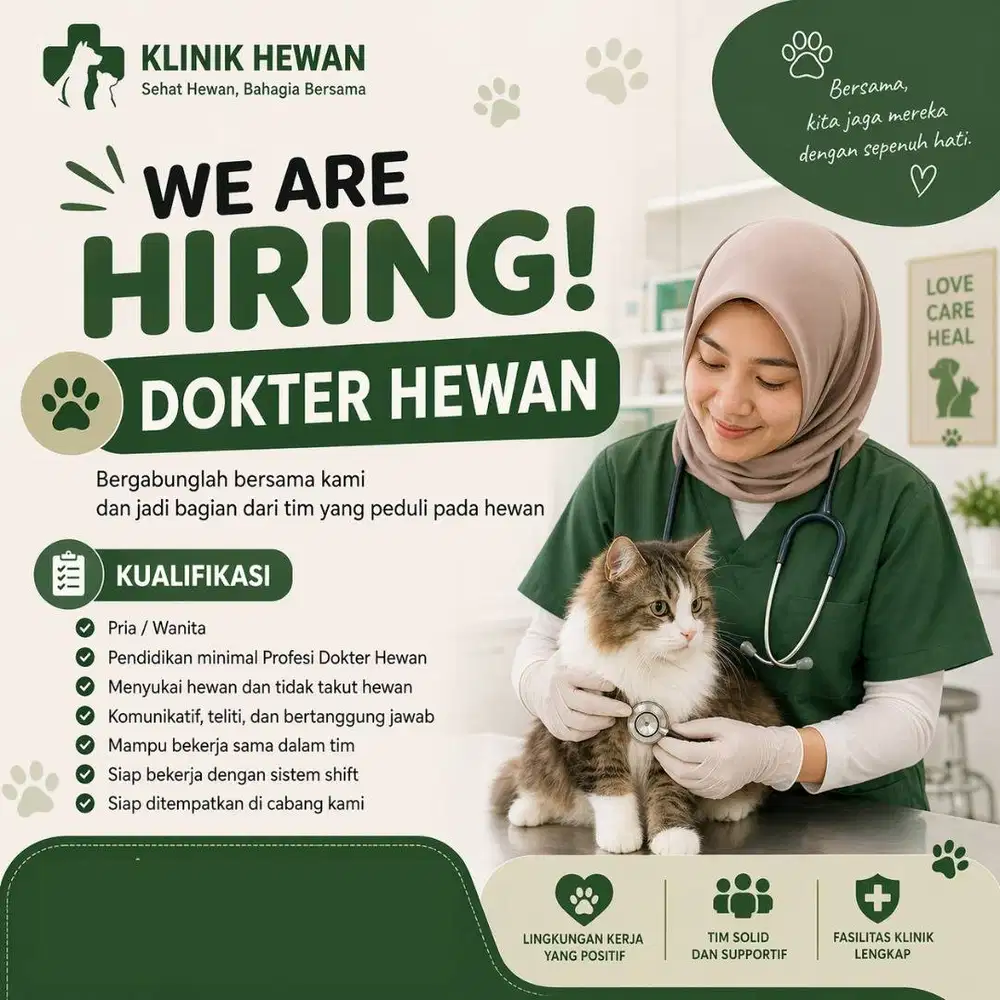 DOKTER HEWAN & PARAMEDIS / KENNEL BOY