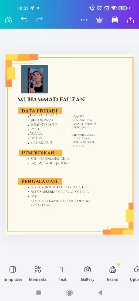 Mencari pekerjaan apa saja yg penting bisa nafkahi orang tua dan adik
