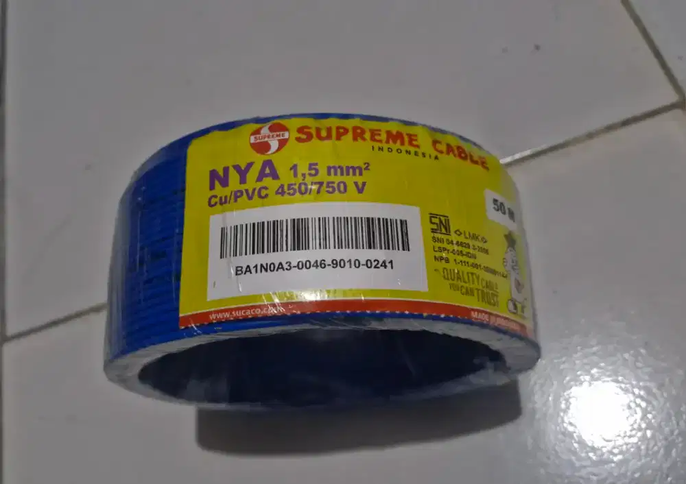 DIJUAL KABEL NYA 1.5 MERK SUPREME 50M