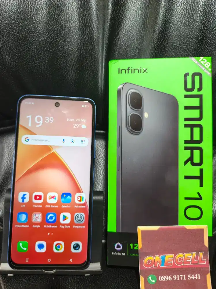 Infinix Smart 10 Ram 4+4/128GB Fullset Ori Mulus