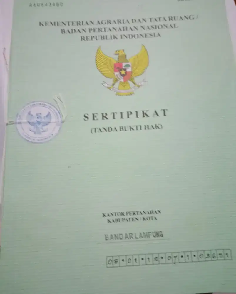 Di jual Tanah Hunian